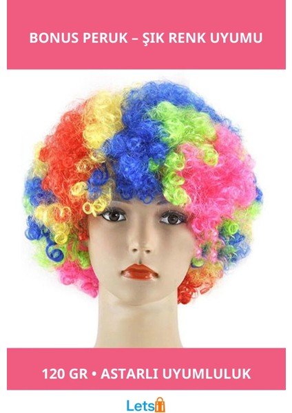 Karışık Renk Bonus Peruk 120 gr Tam Uyumlu