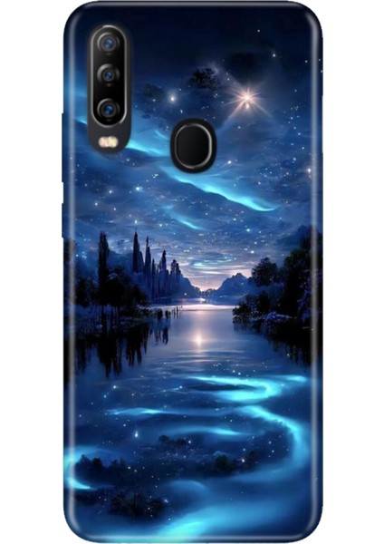 General Mobile Gm 20 Pro Uyumlu Kılıf Resimli Desenli Silikon Gece Yarısı