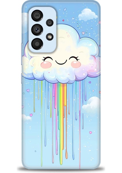 Samsung Galaxy A53 5g Hd Baskılı Kılıf + 9h Nano Tam Kaplayan Ekran Koruyucu 307