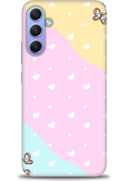 Samsung Galaxy A24 Hd Baskılı Kılıf + 9h Nano Tam Kaplayan Ekran Koruyucu 430