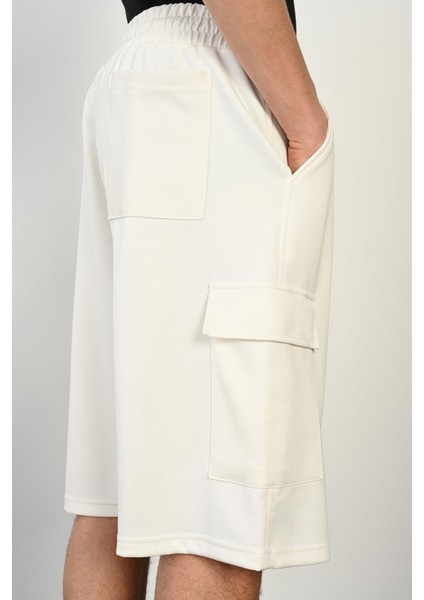 R-4374 Bel Lastikli Kargo Cep Dalgıç Şort modelleri