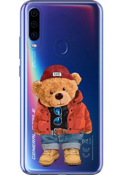 General Mobile Gm 20 Pro Uyumlu Kılıf Silikon Desenli Tam Koruma Resimli Teddy Bear
