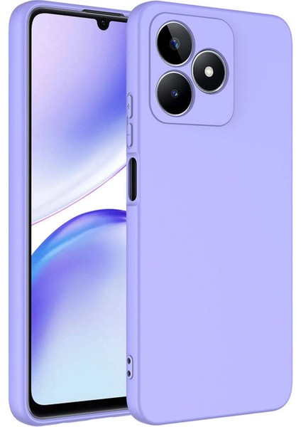 Realme C53 ile Uyumlu Liquid Serisi Içi Kadife Lansman Silikon Kılıf