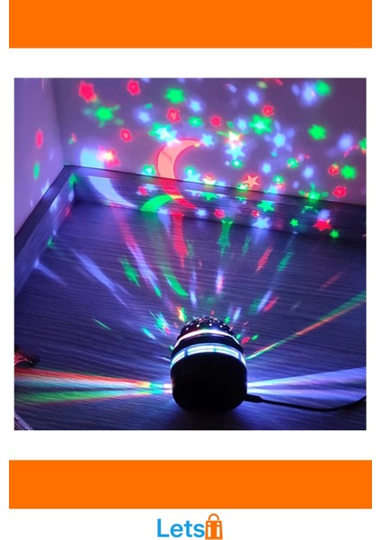 Mini Yıldızlı Projektör Gece Lambası Taşınabilir USB Şarjlı fırsatları