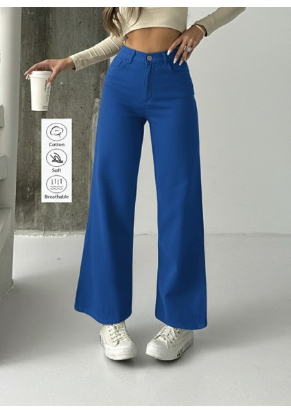 Kadın Yüksek Bel Keten Boyfriend Bol Paça modelleri