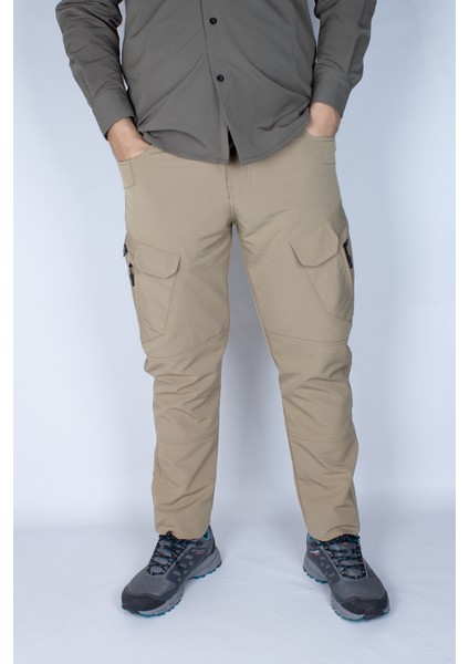 Tactical Taktik Pantolon Outdoor Cep Esnek ve Hafif Malzeme Likrali (Mevsimlik)-Bej fiyatları