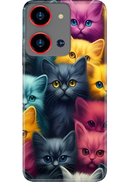 Reeder S19 Max Pro S Zoom Kılıf Resimli Desenli Silikon Kedicikler