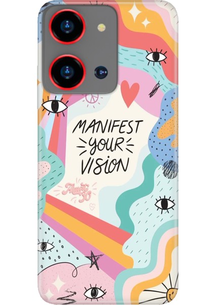 Reeder S19 Max Pro S Zoom Kılıf Resimli Baskılı Nano Silikon Manifest Your Vision