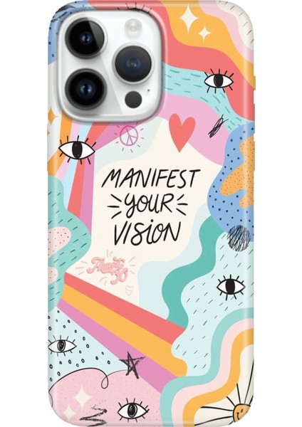 iPhone 16 Pro Kılıf Telefon Kılıfı 16 Pro Baskılı Manifest Your Vision