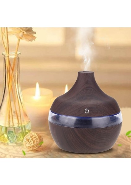 Hava Nemlendirici 7 LED Işıklı Aromatik Oda Kokusu 300 ml Difüzörü Buhar Makinası fiyatları