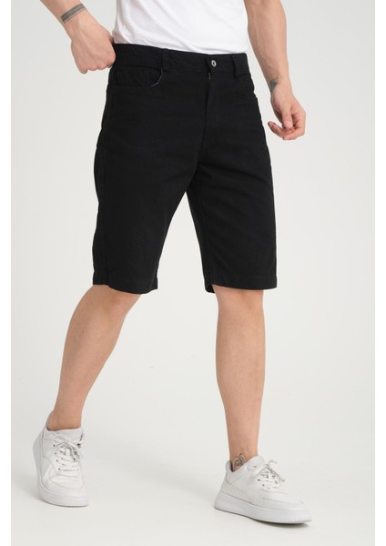 R-4387 Fermuarlı Yıkamalı Kot Şort fiyatları