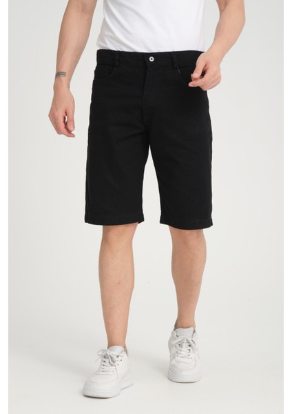 R-4387 Fermuarlı Yıkamalı Kot Şort modelleri