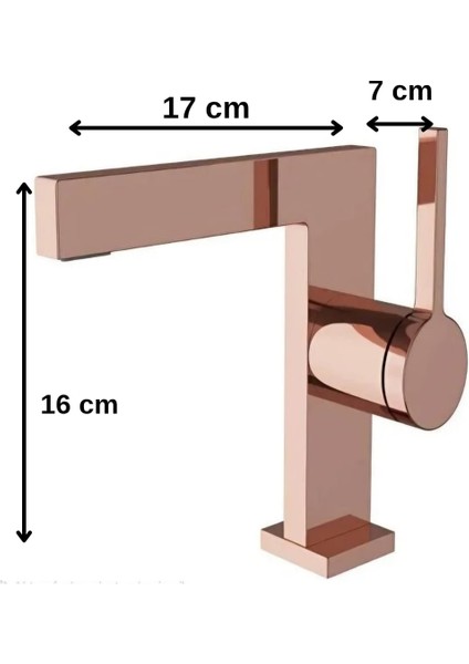 Miracle C.o Gold Rose Te Kısa Lavabo Bataryası fiyatları