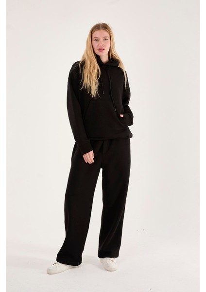 X-1001 X-4008 Kapüşonlu Swaet Bel Lastikli Panton Üç Iplik Şardonlu Takım indirimleri