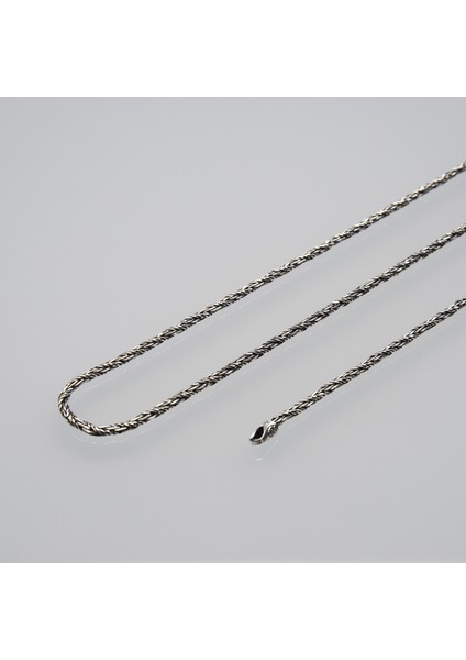 1n Burma Tilki Kuyruğu Gümüş Zincir