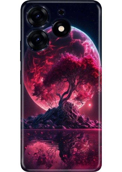 Tecno Spark 20 - 20C Uyumlu Kılıf Resimli Desenli Silikon Red World