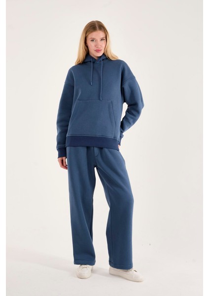 Q-1001 Q-4008 Kapüşonlu Sweat Bel Lastikli Pantolon Üç Iplik Şardonlu Takım fiyatları