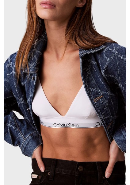 Tamamı Logolu Pamuklu Regular Fit Kot Ceket LV047D749GYY2 Bayan Kot Ceket LV047D749G Yy2 indirimleri