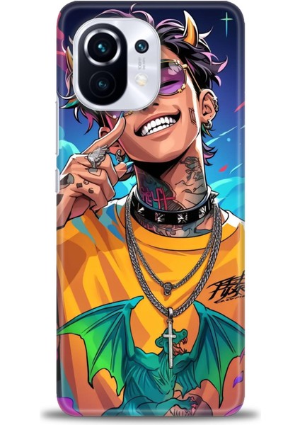 Xiaomi Mi 11 Kılıf Hd Baskılı Kılıf + 9h Nano Tam Kaplayan Ekran Koruyucu 259