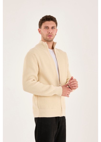 X-5003 Fermuarlı Triko Hırka indirimleri