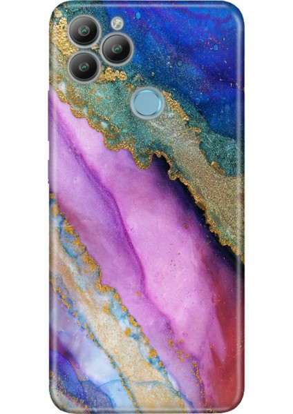 General Mobile Gm 22 / Gm 22S Kılıf 0.4mm Lazer Kesim Silikon Kapak Sohomermer