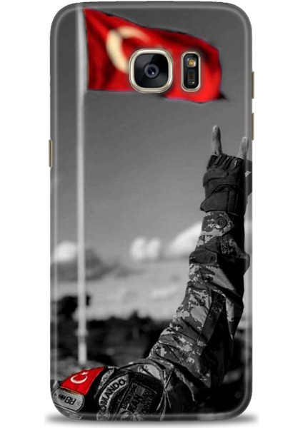 Samsung Galaxy S7 Edge Hd Baskılı Kılıf + 9h Nano Tam Kaplayan Ekran Koruyucu 35