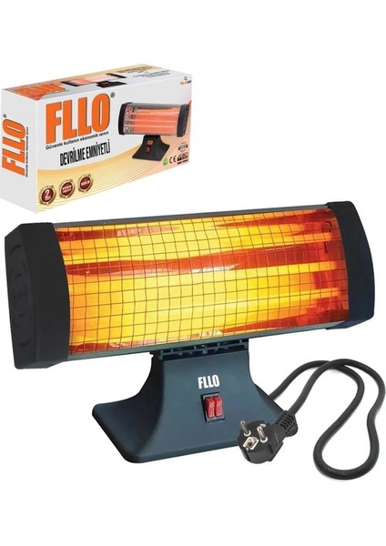 Elektrikli Soba Isıtıcı 3 Çubuk 1800 Watt Mini Ayak Altı