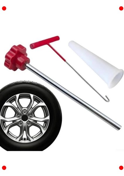 Otomotiv Hızlı Valf Değiştirme Kiti 3'lü (Kırmızı) modelleri