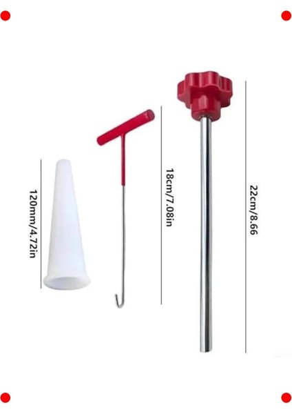 Otomotiv Hızlı Valf Değiştirme Kiti 3'lü (Kırmızı) indirimleri