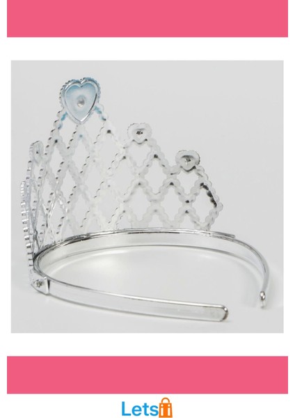 Kalpli Prenses Taç Mavi Parlak Gümüş Renkli modelleri