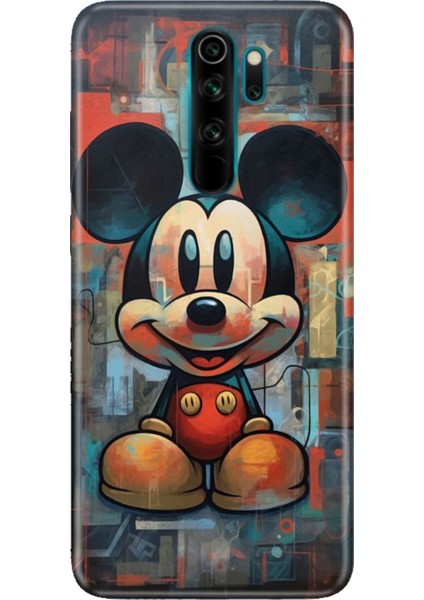 Xiaomi Redmi Note 8 Pro Uyumlu Kılıf Resimli Desenli Silikon Mickey Smile