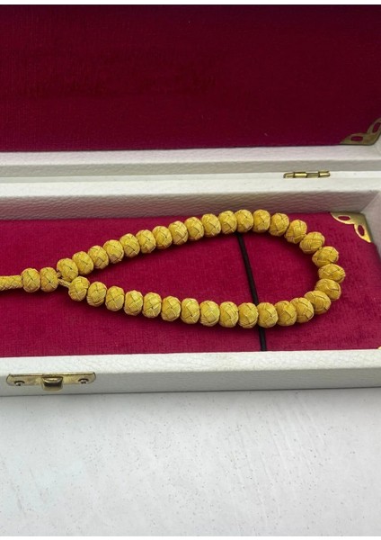 Trabzon El Işçiliği Kazaz Tesbih - Altın Kaplama, 1000 Ayar Gümüş, Doğal ve Zarif 42 Gram 22 cm fiyatları