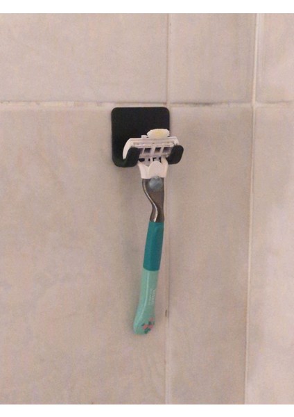 1 Adet Permatik Tutucu - Yapışkanlı Banyo Düzenleyici - Jilet Tutucu Aparat - Çok Amaçlı Banyo Askısı