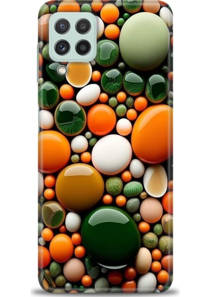 Samsung Galaxy A22 Hd Baskılı Kılıf + 9h Nano Tam Kaplayan Ekran Koruyucu 348