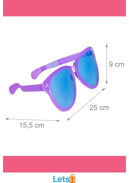 Rengarenk Büyük Parti Gözlüğü 12 Adet Eğlenceli Fotoğraf Kiti indirimleri