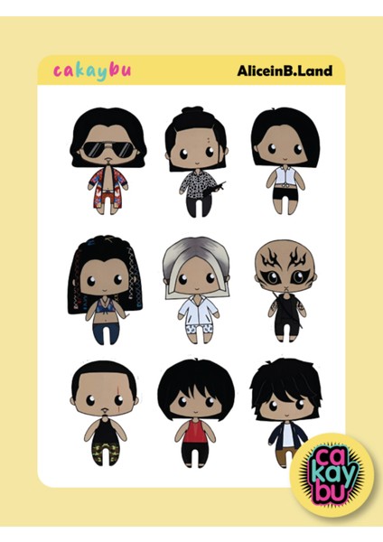 Alice In Borderland Sticker fiyatları