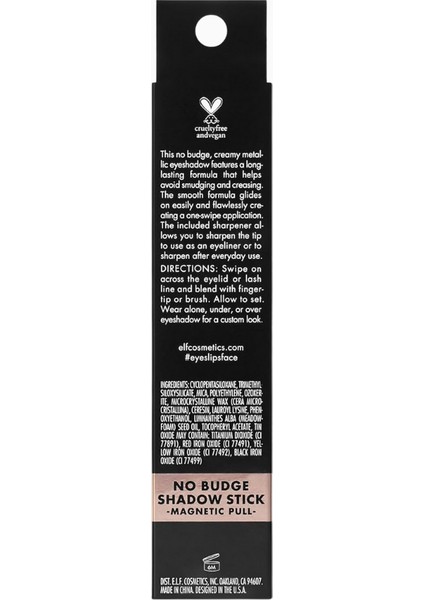 No Budge Shadow Stick Uzun Ömürlü ve Silinmeye Dayanıklı Metalik Göz Farı fırsatları