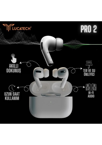 iPhone 12 / 12 Pro / 14 / 14 Pro Uyumlu Airpods Pro 2. Nesil Bluetooth Kulaklık modelleri