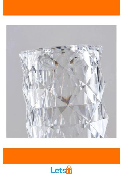 Kristal LED Kumandalı Dokunmatik Masa Lambası 21.5 cm modelleri