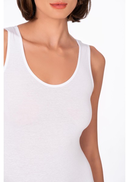 Kadın Pamuklu Likralı Süprem Kalın Askılı Kancalı Çıtçıtlı Body Zıbın | Beyaz K0602 fırsatları