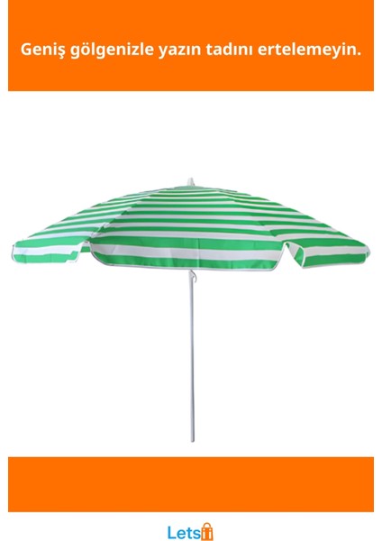 240 cm Büyük Boy Dayanıklı Plaj Şemsiyesi Geniş Gölge Alanı fiyatları