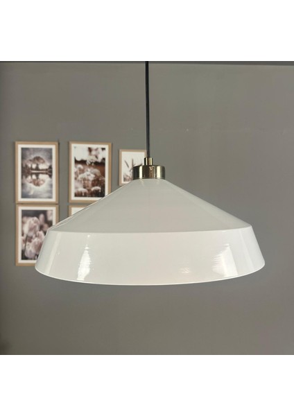 Lema Beyaz Tekli Avize Küçük Plafonyer Başlık Sarkıt Lamba Restoran Cafe Salon Avizeleri fırsatları