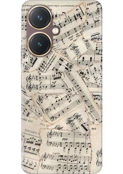 Vivo Y27 Uyumlu Kılıf Kapak Silikon Resimli Beste Nota