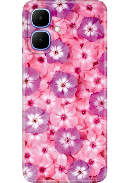 Infinix Smart 10 Uyumlu Kılıf Renkli Silikon Baskılı Tpu Çiçekli Sss