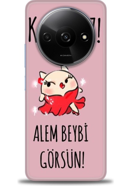 Xiaomi Redmi A3 4g 2024 Hd Baskılı Kılıf + 9h Nano Tam Kaplayan Ekran Koruyucu 165