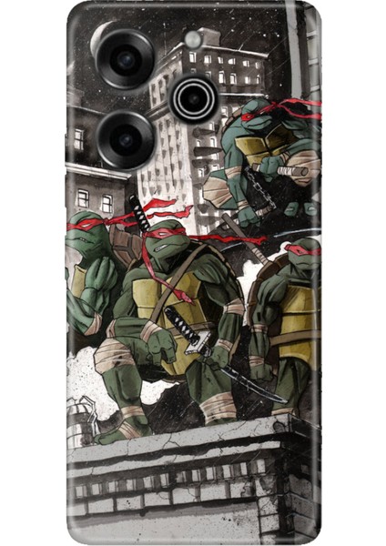 Tecno Pova 6 Pro Kılıf Silikon Desenli Tecno Pova 6 Pro Kapak Ninja K