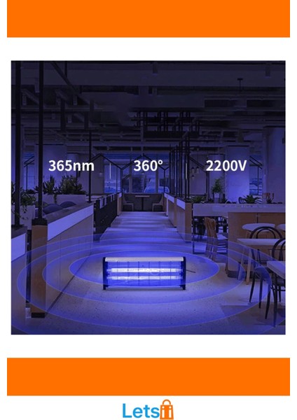 Elektrikli Uv Sivrisinek Öldürücü Lamba 2200V Çekici Uv Işık Teknolojisi fırsatları