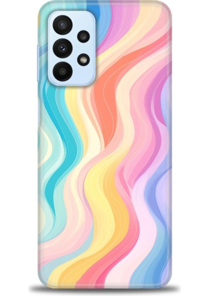 Samsung Galaxy A23 4g Hd Baskılı Kılıf + 9h Nano Tam Kaplayan Ekran Koruyucu 424