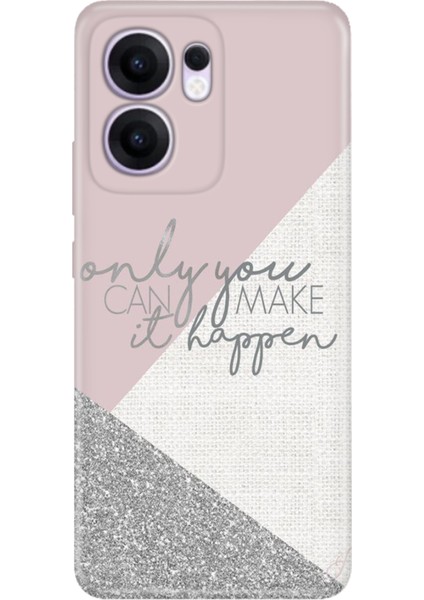 Oppo Reno 13F 5g Kılıf Renkli Silikon Baskılı Tpu Happen