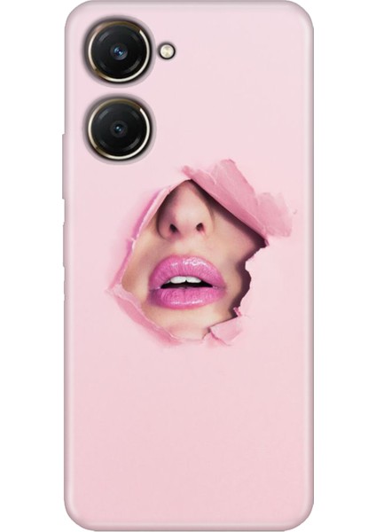 Vivo Y18 Kılıf 4.5g Silikon Desenli Vivo Y18 Saklı Aşk